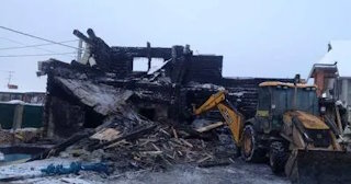 Демонтаж сгоревших зданий в Усинске | Сварной-Снс - снос после пожара от 1040 рублей